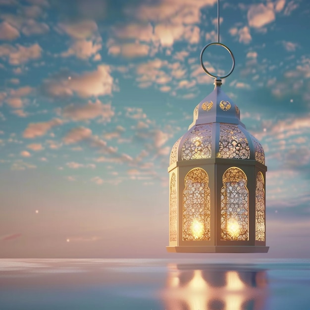 View of 3d islamic lantern