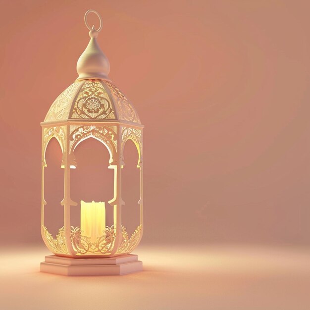 View of 3d islamic lantern