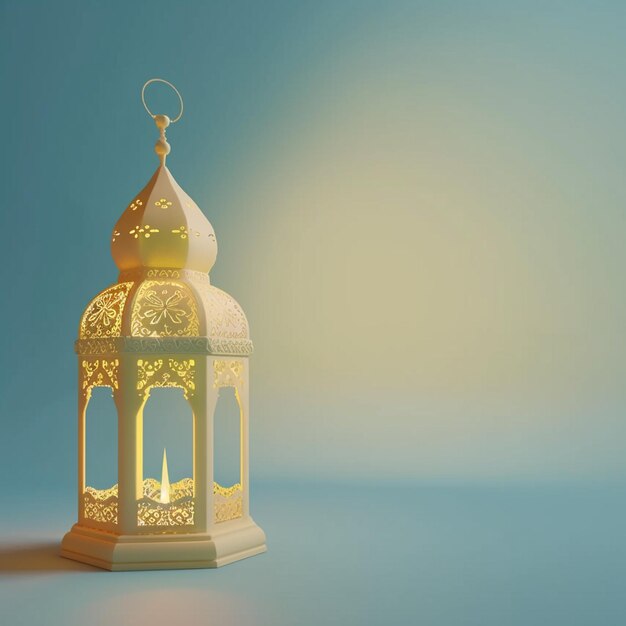 View of 3d islamic lantern