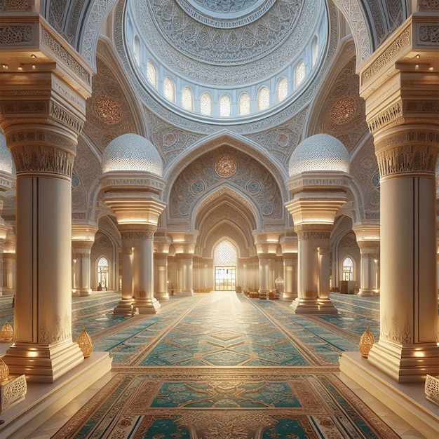 View of 3d islamic mosque JPG