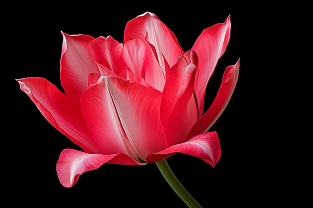 View of 3d tulip flower