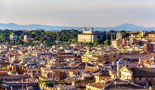 View across the rooftops of Rome