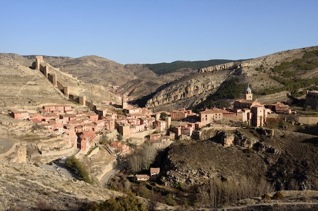 View of Albarracin Teruel province Aragon Spain