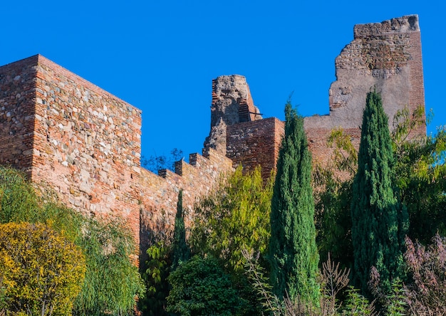 View of Alcazaba Castle in Malaga