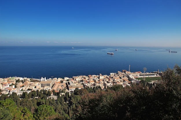 View on Algeria city and Mediterranean sea in Algeria