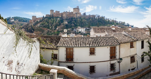 View of the Alhambra of Granada from the Albaicin