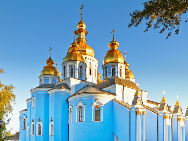 View of the ancient Christian monastery in Kiev, Ukraine.