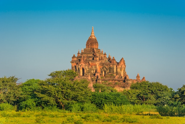 View of ancient pagodas in Bagan