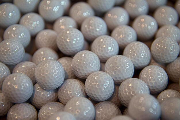 View of balls for golf sport