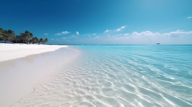 view of the beach in the morning