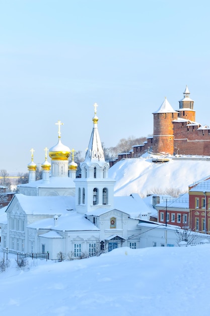 View of the beautiful Kremlin of Nizhny Novgorod