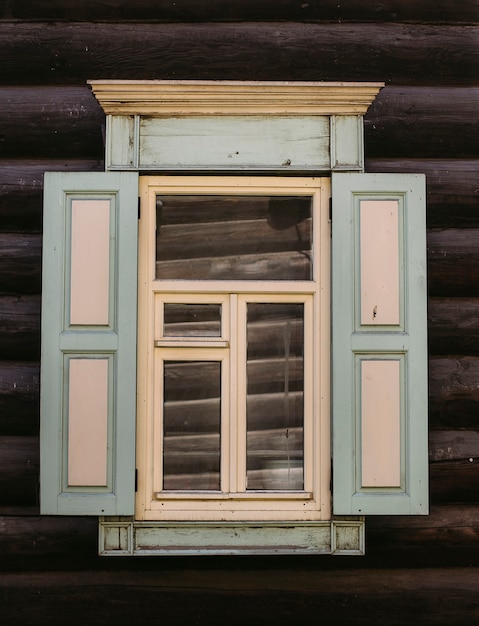 view of a beautiful old wooden window