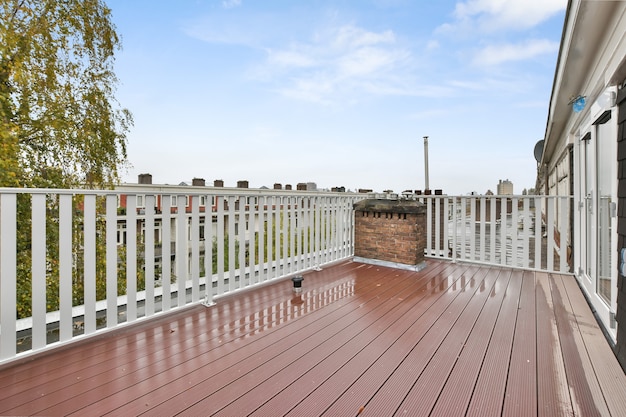 View of beautiful veranda