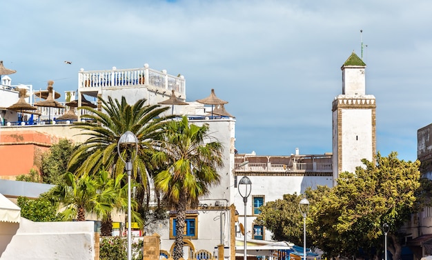 View of the Ben Youssef Mosque in Essaouira, Morocco