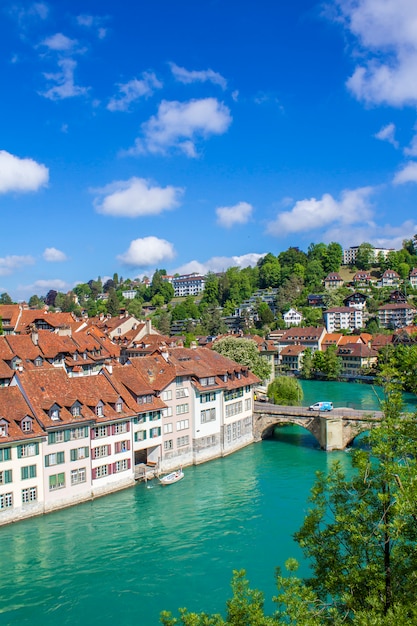 View of Bern. View of the river Aare