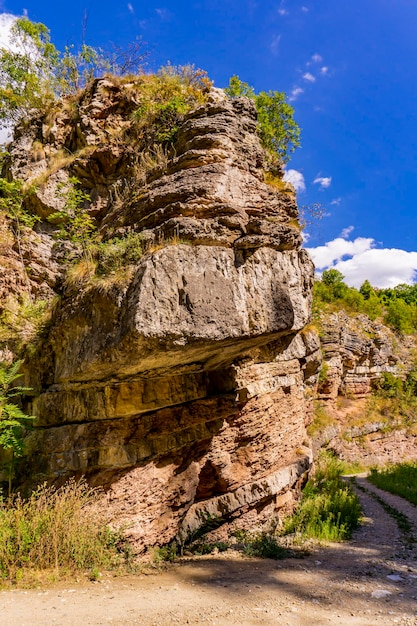 View at Boljetin river gorge in Eastern Serbia