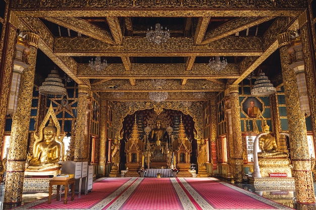 View of buddha statue in temple