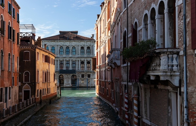 View of the Ca Pesaro a famous historic building in Venice in Italy