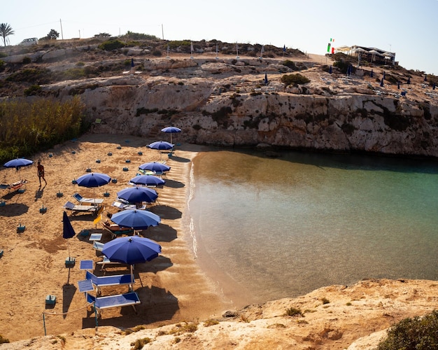 View of Cala Madonna Lampedusa