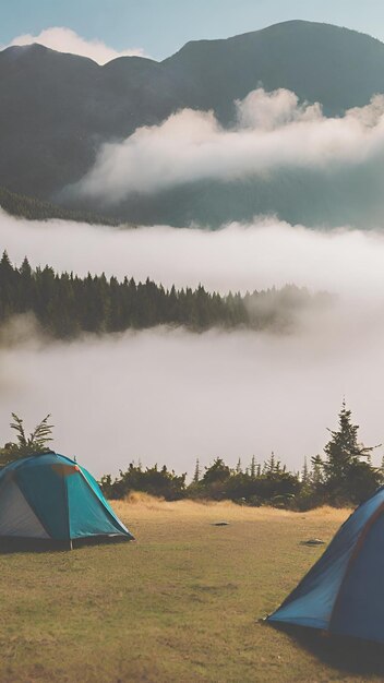 View of the camping location