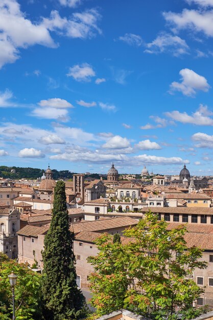 View of Capitol Hill with ruins of the Roman Forum