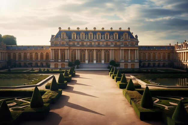 View of capitole or city hall is the municipal administration palace of versailles AI GEnerated