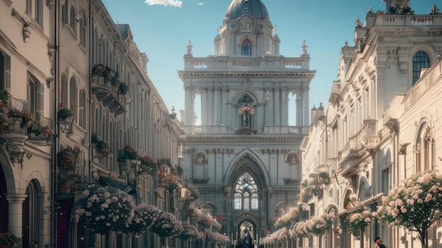 A view of the cathedral of san marco in venice