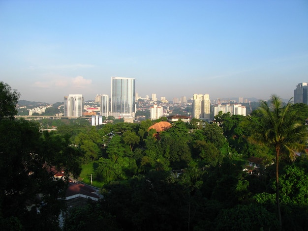 The view on the center of Kuala Lumpur Malaysia