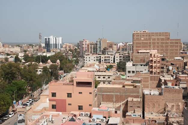 The view of the center of Sukkur Pakistan