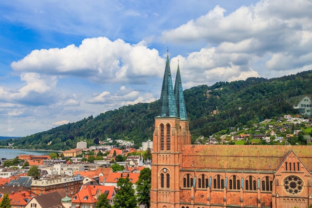 View of Church of the Sacred Heart in Bregenz Austria