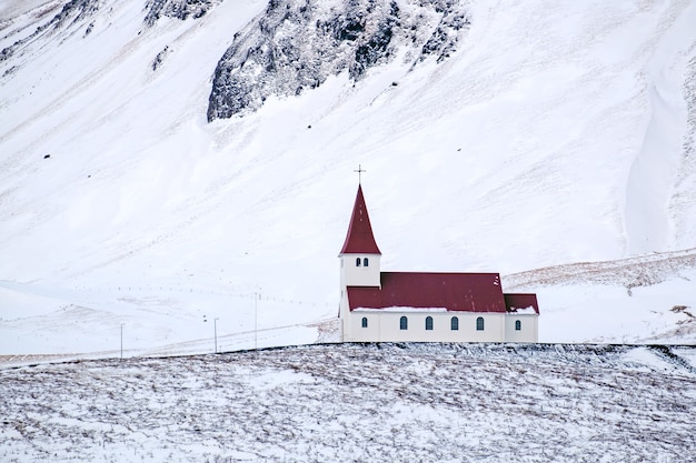 View of the Church at Vik Iceland