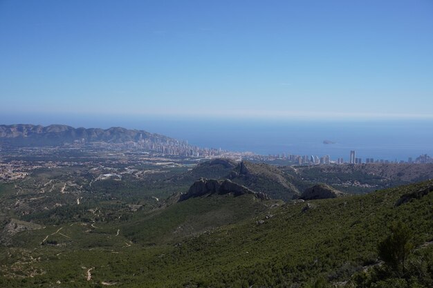 A view of the city of cape town from the top of the mountain.