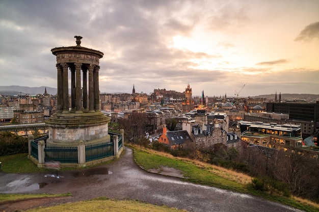 View of the city of Edinburgh