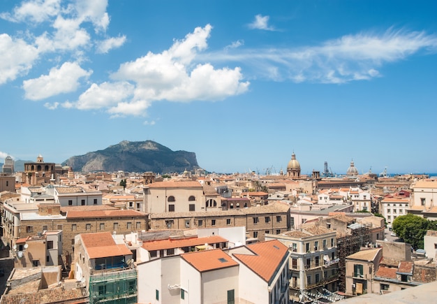 View of the city from above. Palermo, Sicily