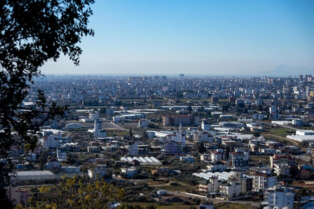 View of the city from the top of the mountain