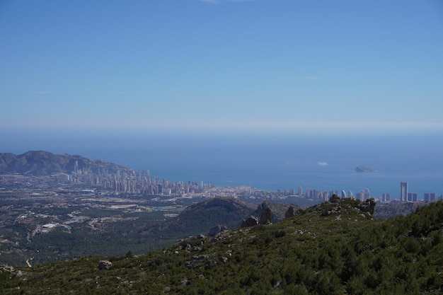 A view of the city of malaga from the mountain