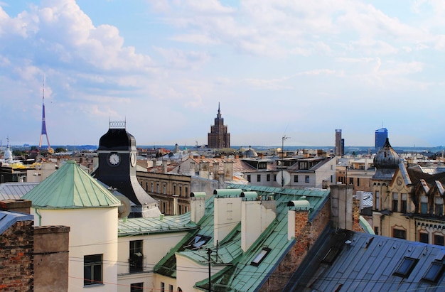 View of the city of Riga Latvia