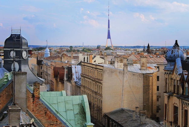 View of the city of Riga Latvia