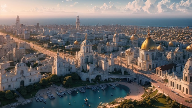 A view of the city of rome from the air