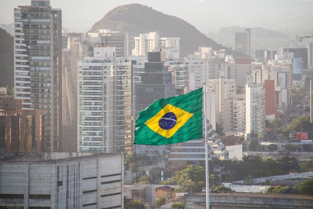 View of the city of Vila Velha in Espirito Santo Brazil