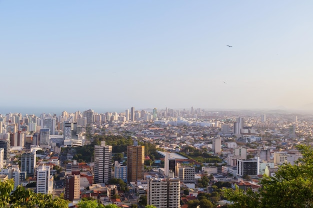 View of the city of Vila Velha in Espirito Santo Brazil