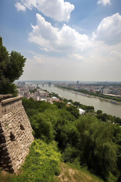 A view of the city of wurzburg from the castle.