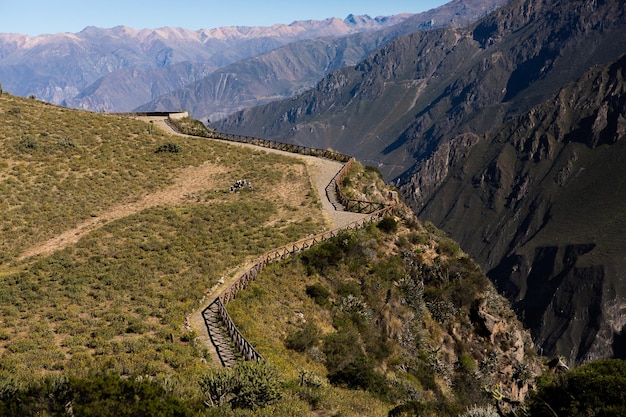 View of Colca Canyon in Peru