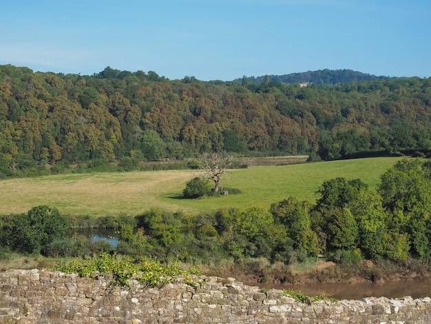 View of countryside in Chepstow