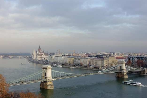 View of the Danube Budaesht Hungary