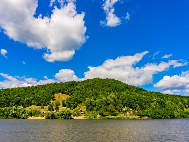 View at Danube gorge at Djerdap in Serbia