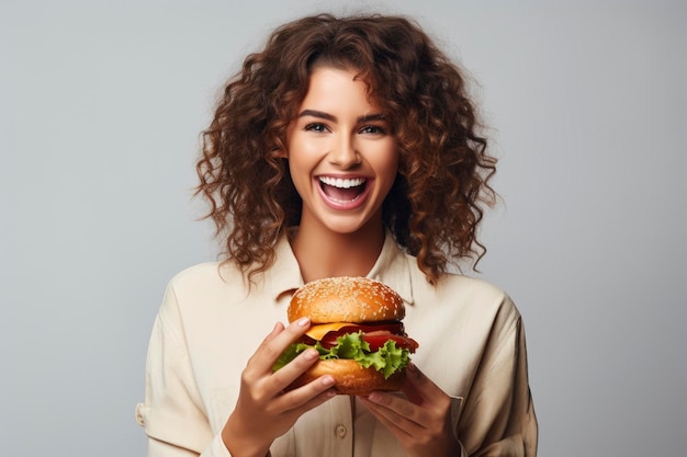 Photo view of delicious burger