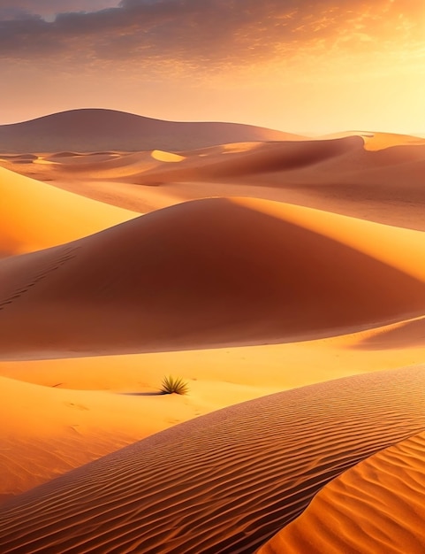 View of the desert dunes