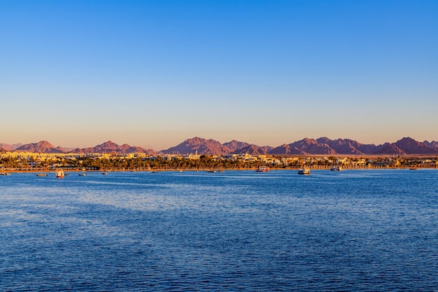 View of the egyptian resort city Sharm El Sheikh