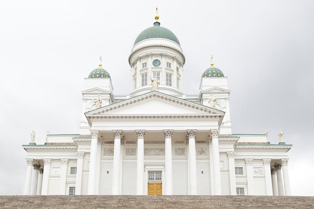 View of the facade of the Helsinki Cathedral Finland